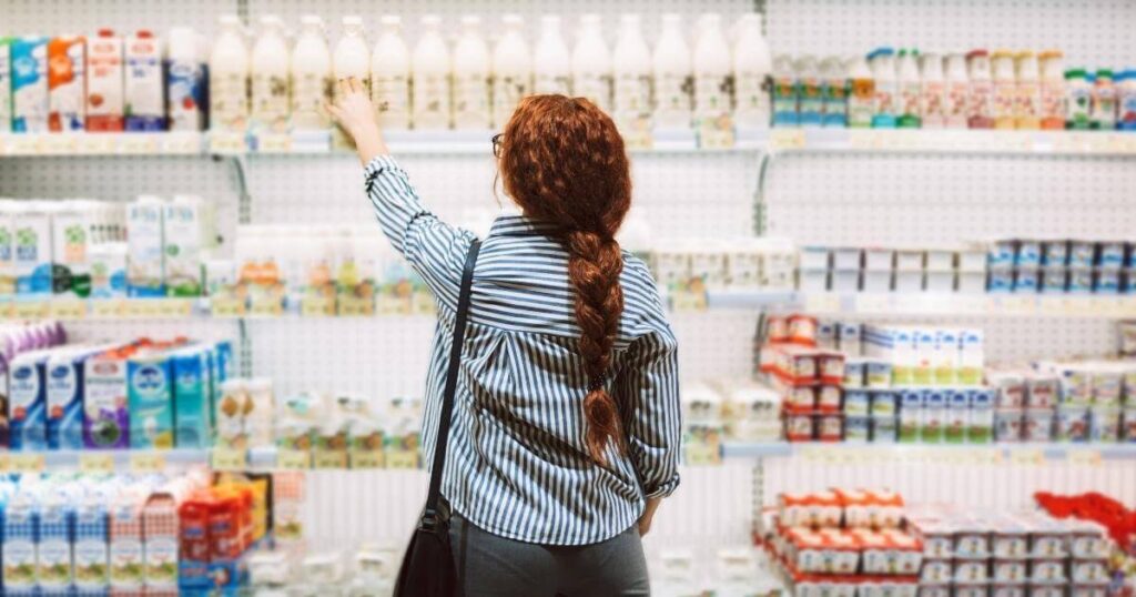 Women at grocery store